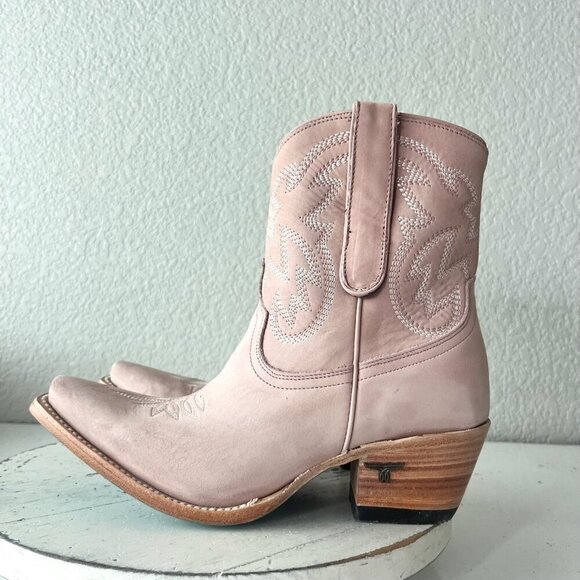 Lane SMOKESHOW Pink Cowboy Bootie Womens 8 Short Western Cowgirl Ankle Boots - Picture 5 of 13